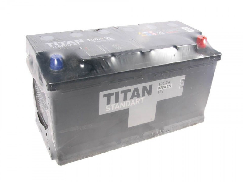 АКБ  6СТ-100 (820А) п/п TITAN STANDART 352х175х190 — 1